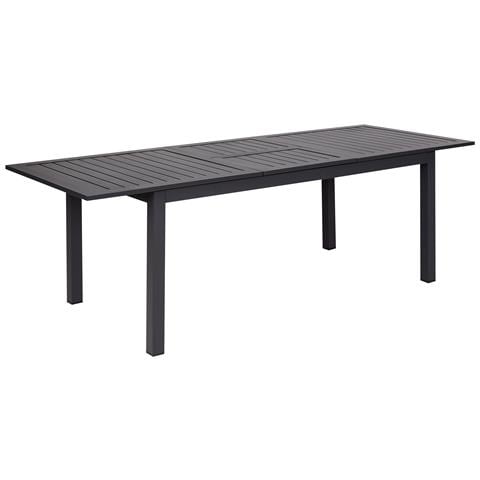 Tavolo Da Giardino Alluminio Grigio Scuro 180/240 X 90 Cm Skaloma - Foto 2