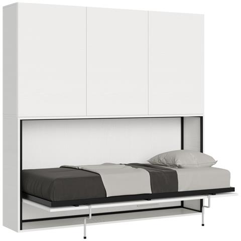 Letto Kando Singolo Bianco Frassino Composizione D - Foto 1