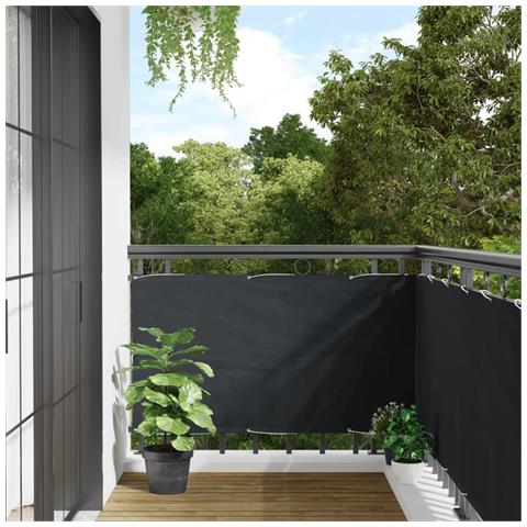 Paravento Da Balcone Antracite 400x75 Cm In Pvc - Foto 1