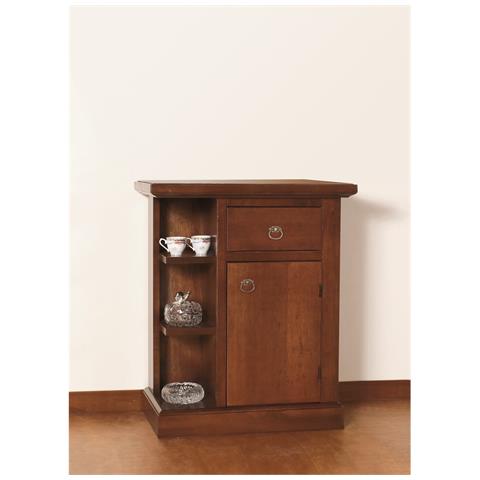 Mobile Multiuso Maria - Marrone - Legno - 63x37x79 Cm - Foto 1