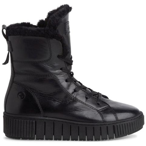 Wl Lace Boot Black Leather Stivali Pelle Scarpe Donna Nero Eu 37, 1-26216-43 003 - Foto 2
