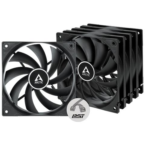 F12 PWM PST Case per computer Ventilatore 12 cm Nero 5 pz - Foto 1