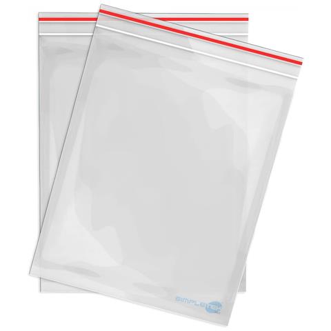 100 X Bustine Sacchetti Trasparenti Con Zip Richiudibili 4cm X 6cm 40mm 60mm - Foto 1