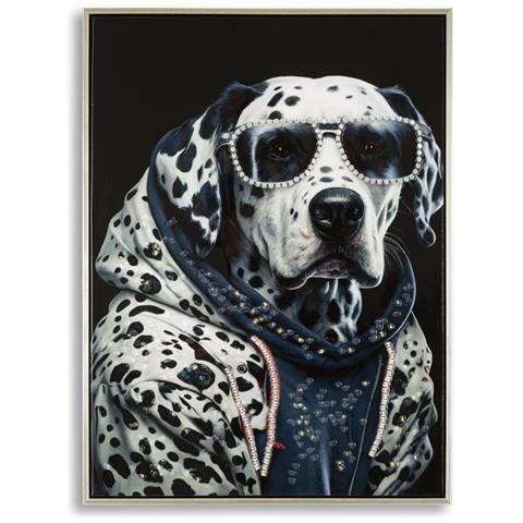 Stampa Su Tela Dalmata - Multicolore - Legno - 53x3x73 Cm - Foto 1