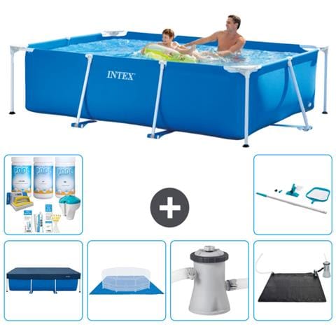 Piscina Fuori Terra - Rettangolo - 260x160x65 Cm - Blu - Include Accessori Coordinati Cb97 - Foto 1