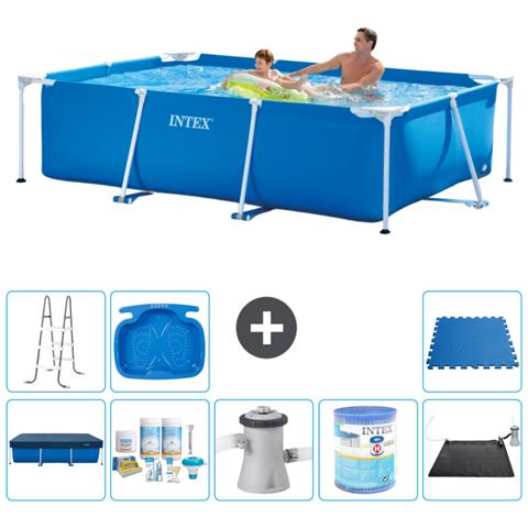 Piscina Fuori Terra - Rettangolo - 260x160x65 Cm - Blu - Include Accessori Coordinati A100 - Foto 1