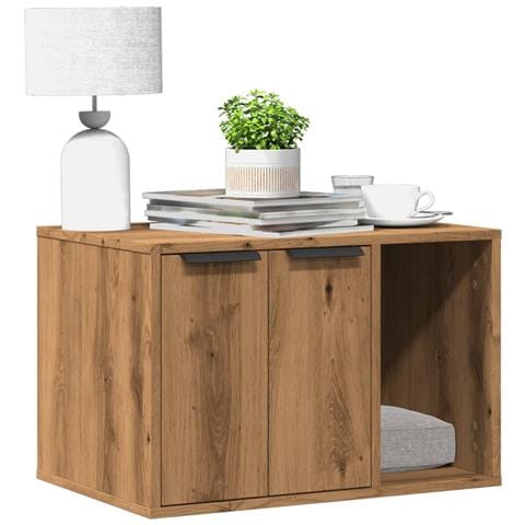 Recinto Lettiera Rovere Artigianale 60x40x40 cm in Truciolato - Foto 2