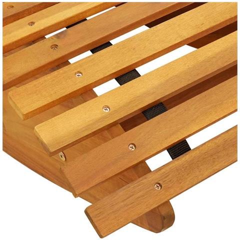 Lettini Prendisole Oscillanti 2 pcs in Legno Massello di Acacia - Foto 9