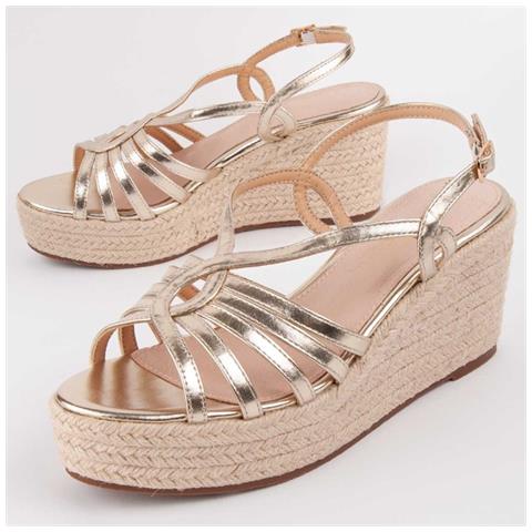 Sandalo Montevita Wedge Sparto Salia6 Oro . - Foto 1