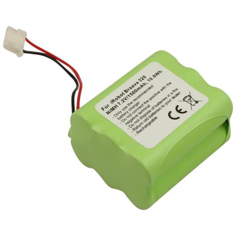 Batteria Per Aspirapolvere Irobot Braava 320 7,2v 1500mah Nimh - Foto 1
