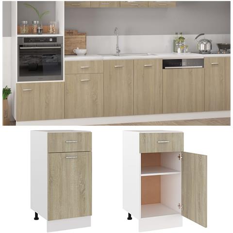 Armadio Inferiore Cassetto Rovere Sonoma 40x46x81,5 Multistrato - Foto 1