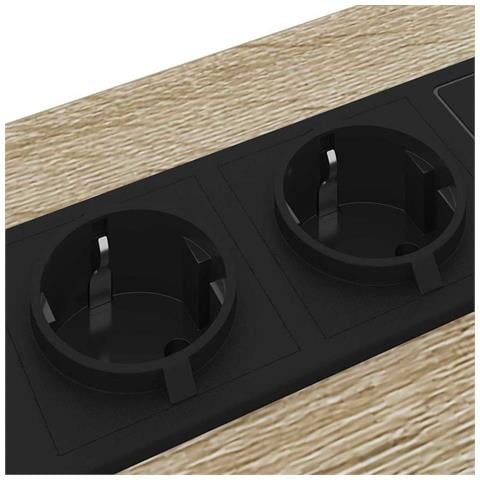 Comò con stazione di ricarica rovere sonoma Legno multistrato - Foto 9