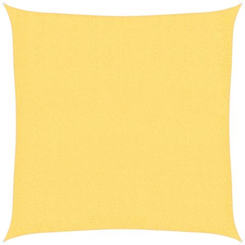 Parasole A Vela Hdpe Quadrato 3,6x3,6 M Beige - Foto 1