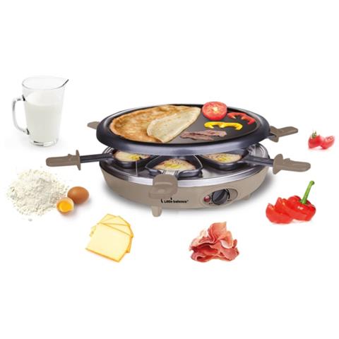 Griglia Per Raclette 3 In 1 Per 6 Persone, 1200 W - 8692 - Foto 2