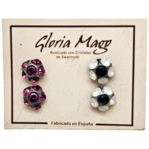 Confezione Di Orecchini Assortiti Sw In Argento E Cristallo Da 10µ Amat - Foto 1