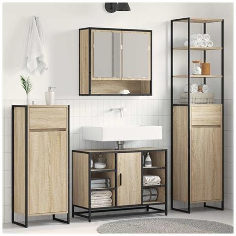 Mobile da Bagno Sonoma 40 x 30 x 100 cm Legno multistrato - Foto 2