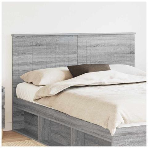 Testiera con testiera Grigio Sonoma 150 cm Legno multistrato - Foto 2