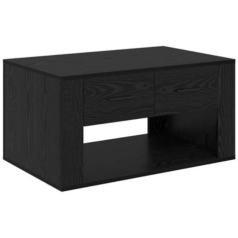 Tavolino da salotto con cassetto Rovere Nero 80 x 50 x 40 cm - Foto 1