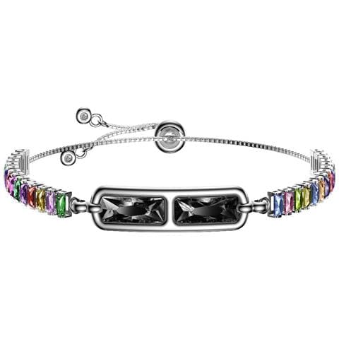 Smart Bracelet Watch Cristallo Arcobaleno E Diamante Nero - Fitness Tracker Compatibile Con App Rwfit - Foto 2