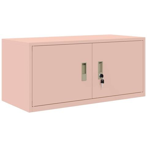 Armadio Rosa 90 x 40 x 40 cm Acciaio - Foto 1