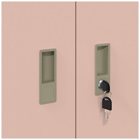 Armadio Rosa 90 x 40 x 40 cm Acciaio - Foto 9