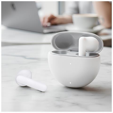Cuffie Tws Bluetooth 5.3 Anc Modello X7e Impermeabile Ipx5, Bianco - Foto 2