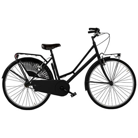 Bici Da Ragazza Linea Olanda Bicicletta City Bike Ol24 Senza Cambio 1v Completa Di Accessori Con Luci A Led - 40 Panna - Foto 2
