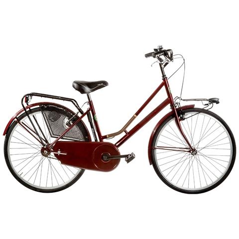 Bici Da Ragazza Linea Olanda Bicicletta City Bike Ol24 Senza Cambio 1v Completa Di Accessori Con Luci A Led - 40 Panna - Foto 3