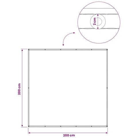 Schermo di Privacy per Balcone 200 x 200 cm - Foto 6