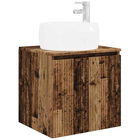 Mobile Lavabo da Parete Legno antico 49,5 x 44,5 x 66 cm - Foto 1