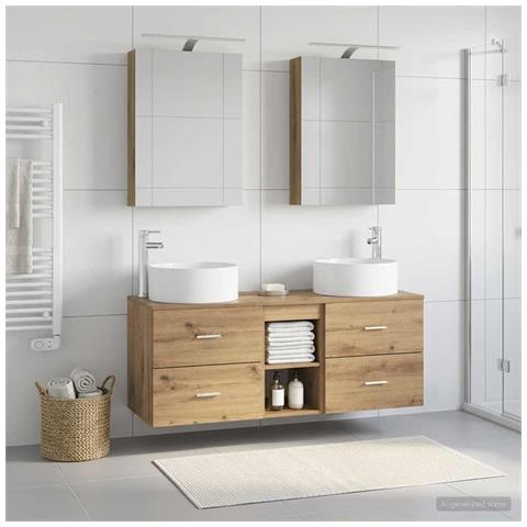Set di mobili per il bagno 5 pcs Rovere Artigianale - Foto 2