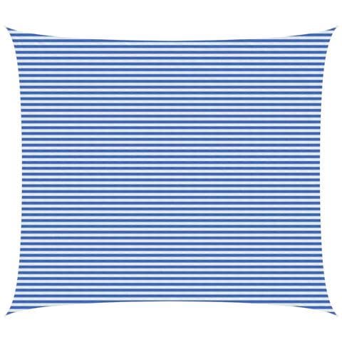 Telo Ombra Blu e Bianco 6 x 7 m HDPE - Foto 1