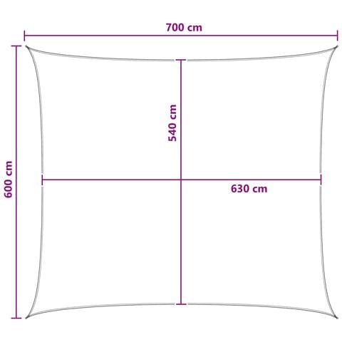 Telo Ombra Blu e Bianco 6 x 7 m HDPE - Foto 8