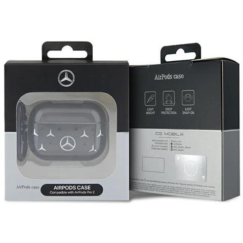 Custodia Per Airpods Pro 2 Mercedes (nera, Motivo A Grandi Stelle) - Foto 4