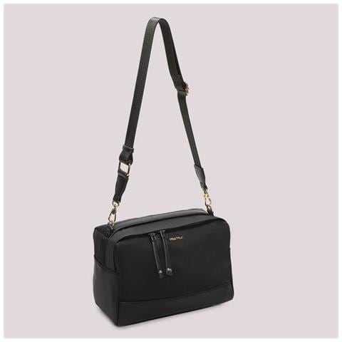 BORSA A BAULETTO IN NYLON MIMI' MUA' nera - Foto 1