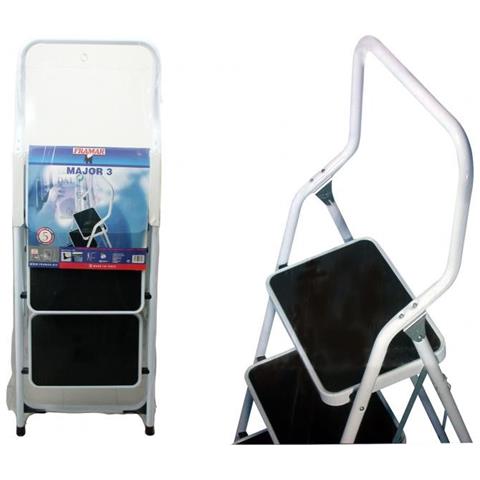 Scaletta in Allumini 3 Gradini Antisdrucciolo Antiscivolo - Foto 2