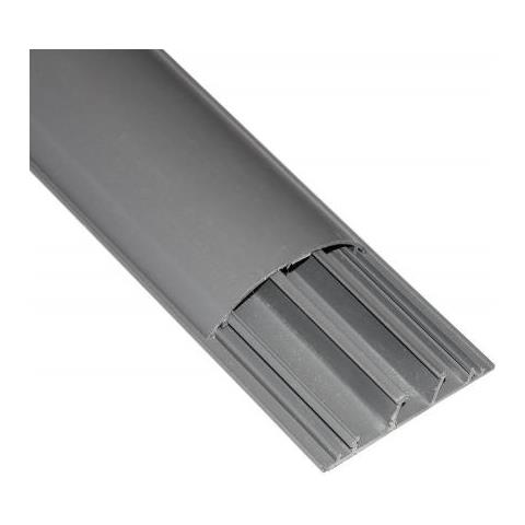 CANALINA BOMBATA PASSACAVI DA PAVIMENTO PVC 75x20 CON COPERCHIO SCORREVOLE MT 2 - Foto 1