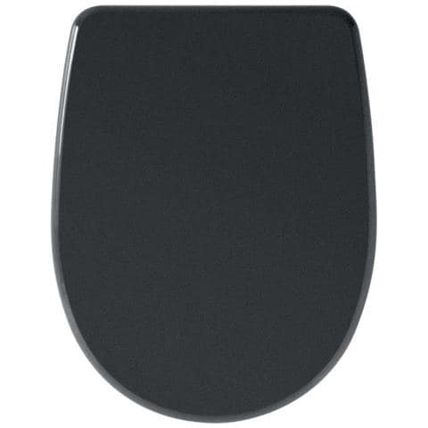 Gelco Design Dolce - Sedile WC In Legno Stampato, Colore Tortora Opaco, Dimensioni 44x37,5x5,5 Cm, Cerniere In Acciaio Inox, Design Francese