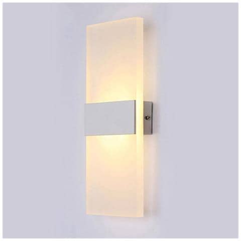 Lampada Da Parete Applique Led Moderno Acrilico Alluminio Luce Calda 16w Dr9011 - Foto 11