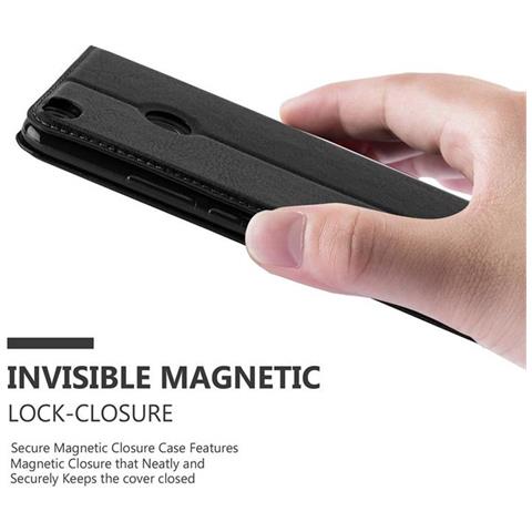 Custodia Compatibile Con Xiaomi Mi Max 2 In Nero Di Notte - Coperchio Protettiva Con Chiusura Magnetica, Funzione Stand E Tasca Per Le Carte - Foto 2