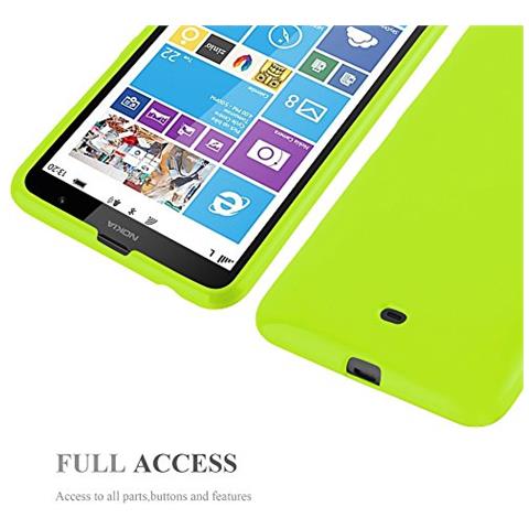 Custodia Compatibile Con Nokia Lumia 1320 In Jelly Verde - Coperchio Protettivo In Silicone Tpu Flessibile - Foto 2