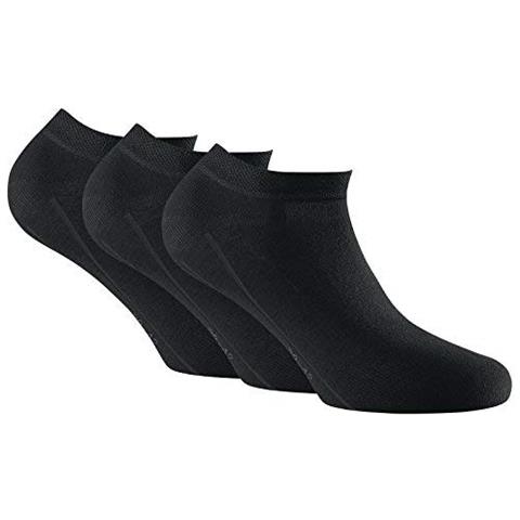 Basic 3 Pack Sneaker Socks, Sneakers Invisibili, Unisex, Gr. 35-46: Color: Black | Size: 5.5-8 Uk - Foto 1