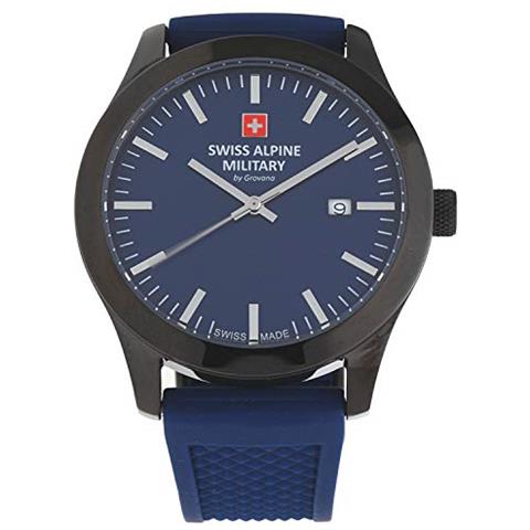 Swiss Alpine Militare Da Grovana 7055-1875sam - Orologio Da Polso Da Uomo, Colore: Blu Scuro - Foto 2