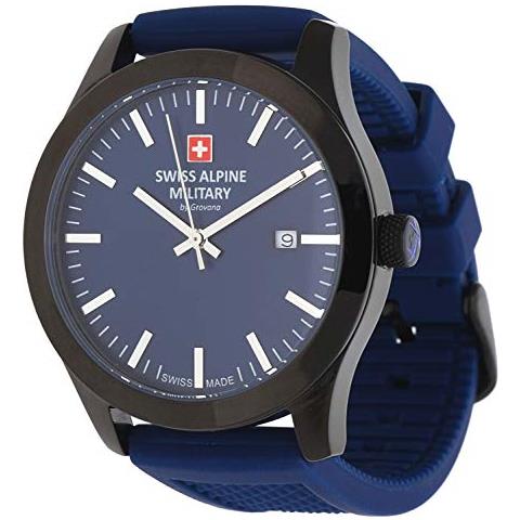 Swiss Alpine Militare Da Grovana 7055-1875sam - Orologio Da Polso Da Uomo, Colore: Blu Scuro - Foto 1