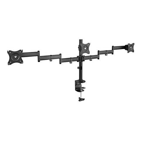 "' db1327tn-b supporto da tavolo girevole / inclinabile per 3 schermi LED / LCD / TV 13 "" a 27 Nero" - Foto 2