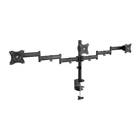 "' db1327tn-b supporto da tavolo girevole / inclinabile per 3 schermi LED / LCD / TV 13 "" a 27 Nero" - Foto 1