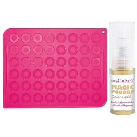Tappeto Silicone Per Amaretti + Polvere Alimentare Dorato - Foto 1