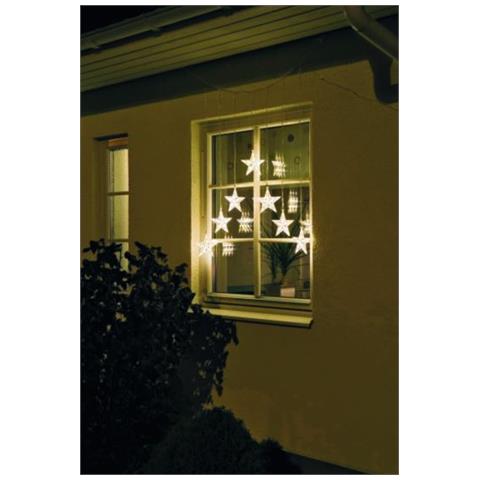 Barriera Fotoelettrica Stelle Di Natale 35 Led 5,7 Metri Bianco Caldo - Foto 2