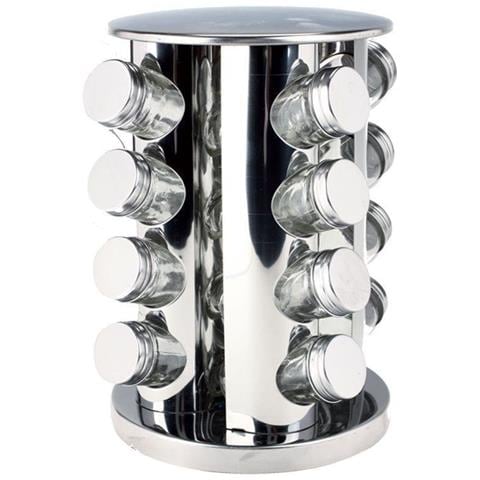 Portaspezie In Metallo+contenitori In Vetro - 17 Pezzi Inclusi - Foto 7