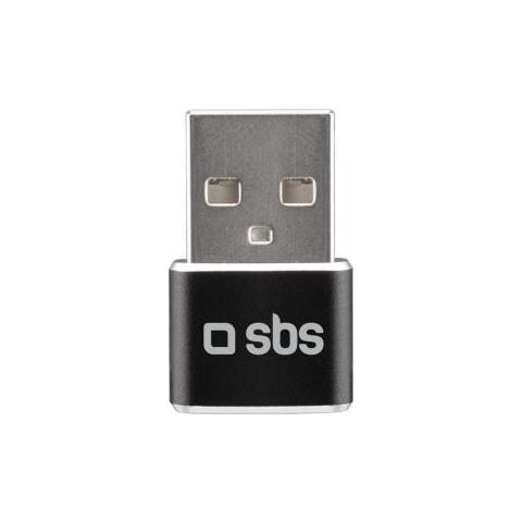 Sbs Teadaptusbtc Adattatore Per Inversione Del Genere Dei Cavi Usb Type-a Usb Tipo-c Nero - Foto 1